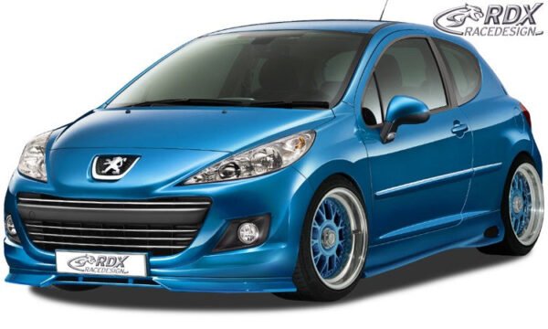 LK Performance RDX Front Spoiler PEUGEOT 207 / 207CC Facelift 2009+ - LK Auto Factors