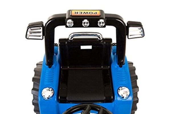 Kids 12v Electric Ride on Tractor With Front Loader Blue - LK Auto Factors