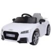 New 2018 Kids Ride On Car, Licensed 12V Audi TT RS, Remote Control Manual Two Modes Operation, MP3 Lights (White) - LK Auto Factors