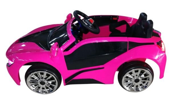 Kids 2x6V 15W TWO MOTORS Battery Powered UNBRANDED BMW i8 Style Electric Ride On Toy Car (Model: KL1888) PINK - LK Auto Factors
