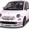 LK Performance front spoiler VARIO-X FIAT 500 2016+ - LK Auto Factors