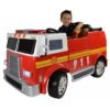 Big 2 Seats Hand Painted Electric Kids Ride On Toy Fire Engine - LK Auto Factors