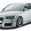 LK Performance Front bumper AUDI A3 8P "SingleFrame" Design 2 (2/3-doors) (2003-2005) without headlamp wash system - LK Auto Factors
