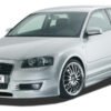 LK Performance RDX Front bumper AUDI A3-8P "SingleFrame" Design 1 (2/3-doors) (2003-2005) without headlamp wash system - LK Auto Factors